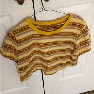 cropped, striped tshirt